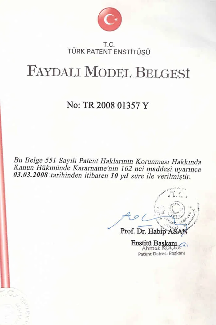 Faydalı Model Belgesi (Türk Patent Enstitüsü)